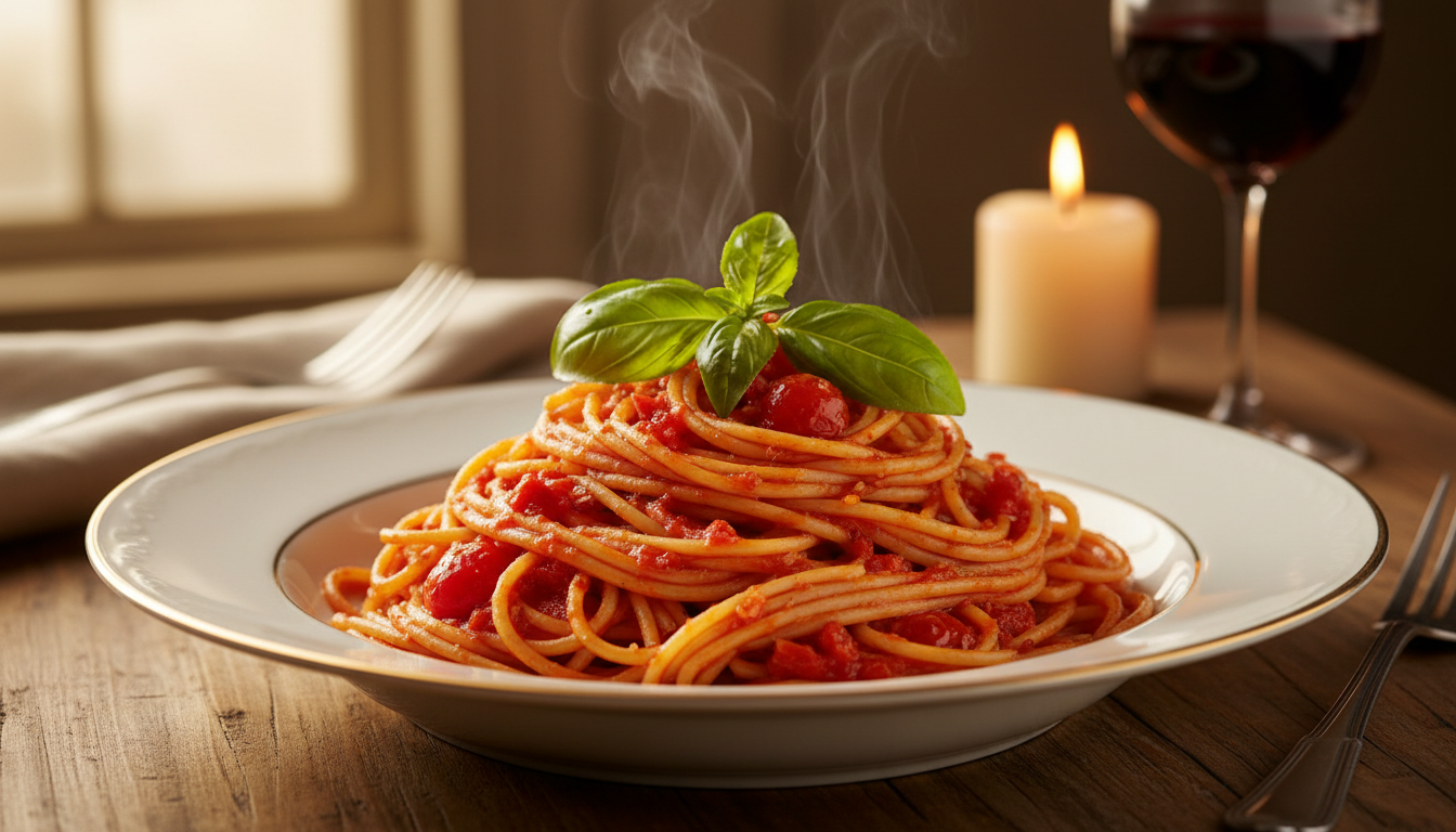 Classic spaghetti pomodoro